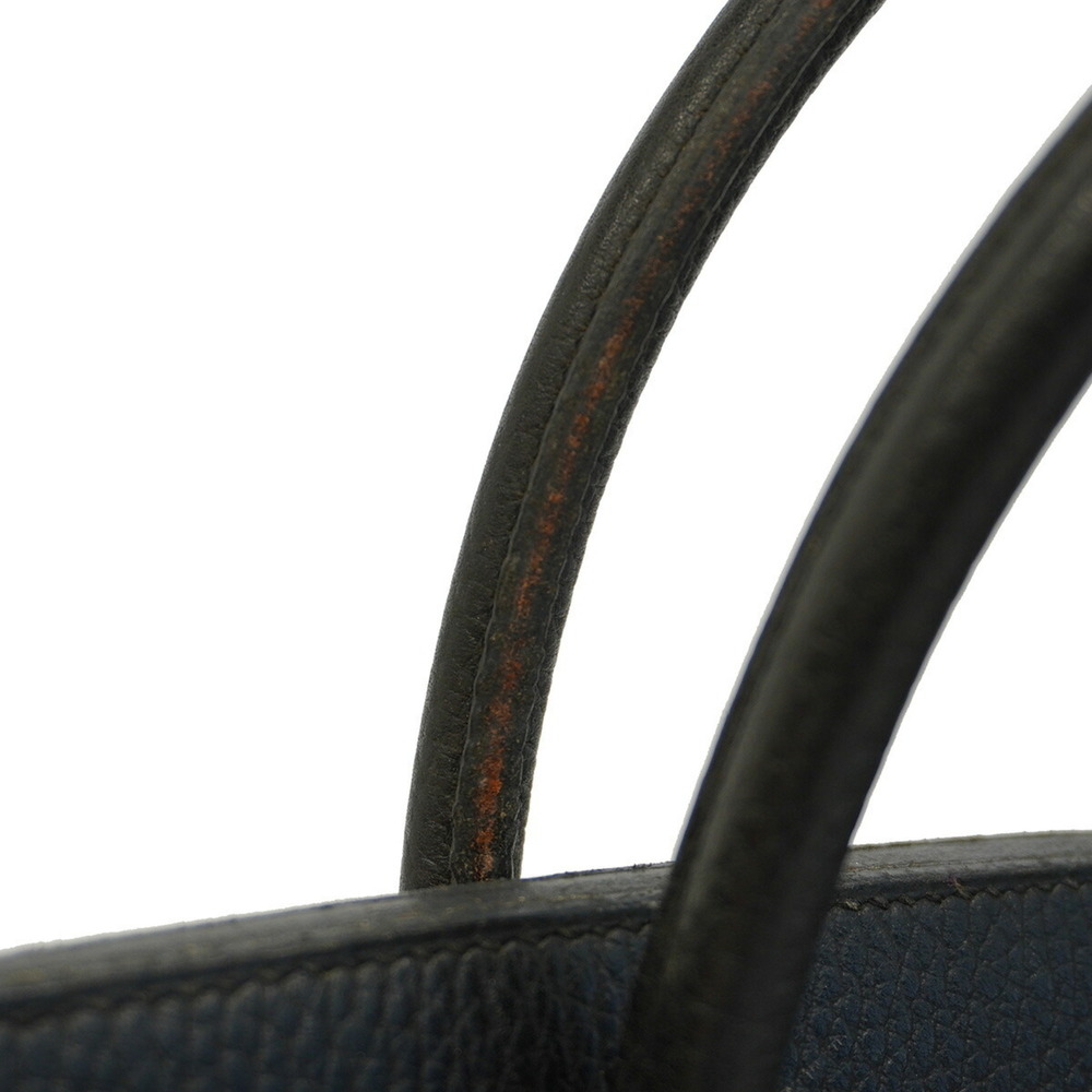 Hermes handbag Birkin 40 □A stamp Ardennes Black Men's - Picture 10 of 14